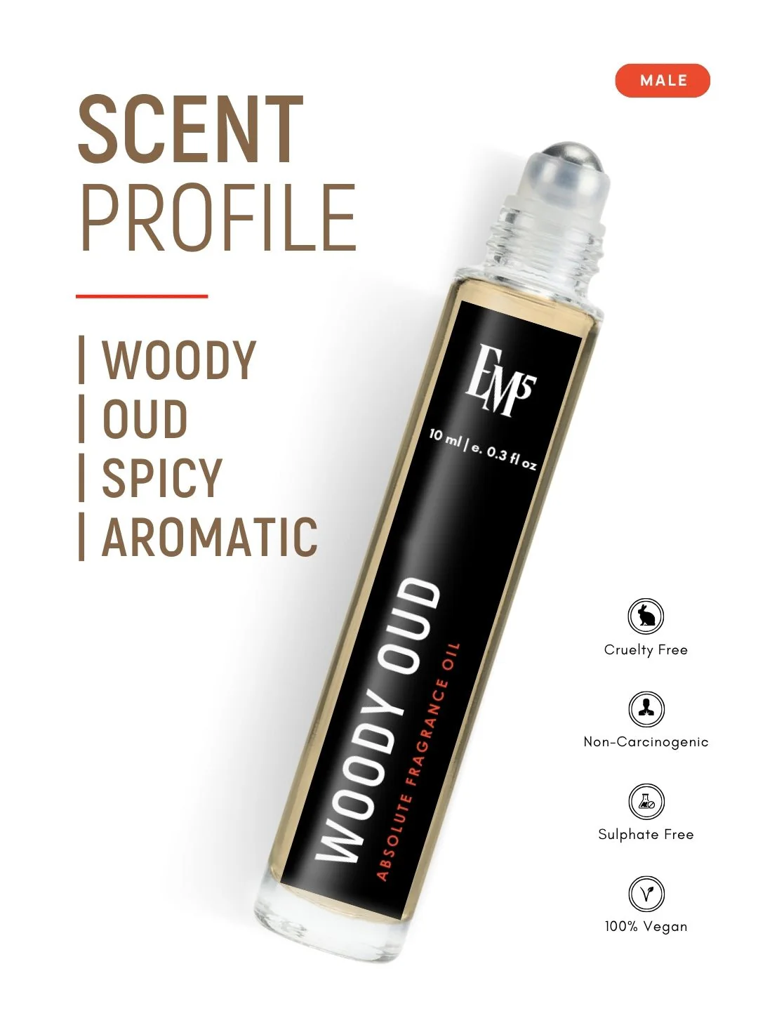 Woody Oud Perfume Roll-On - Image 3